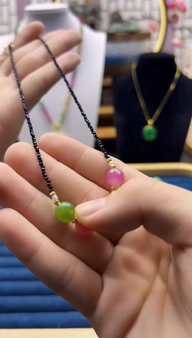 【闪购商品】碧玺耳饰14K金镶嵌X298