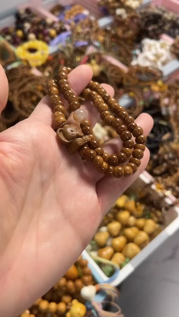 手串库克库克蒜瓣大肠双圈小飞象7mm