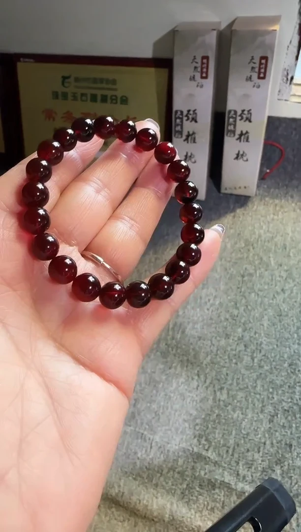 手串琥珀未镶嵌杨*，#33缅甸琥珀血珀手串8mm