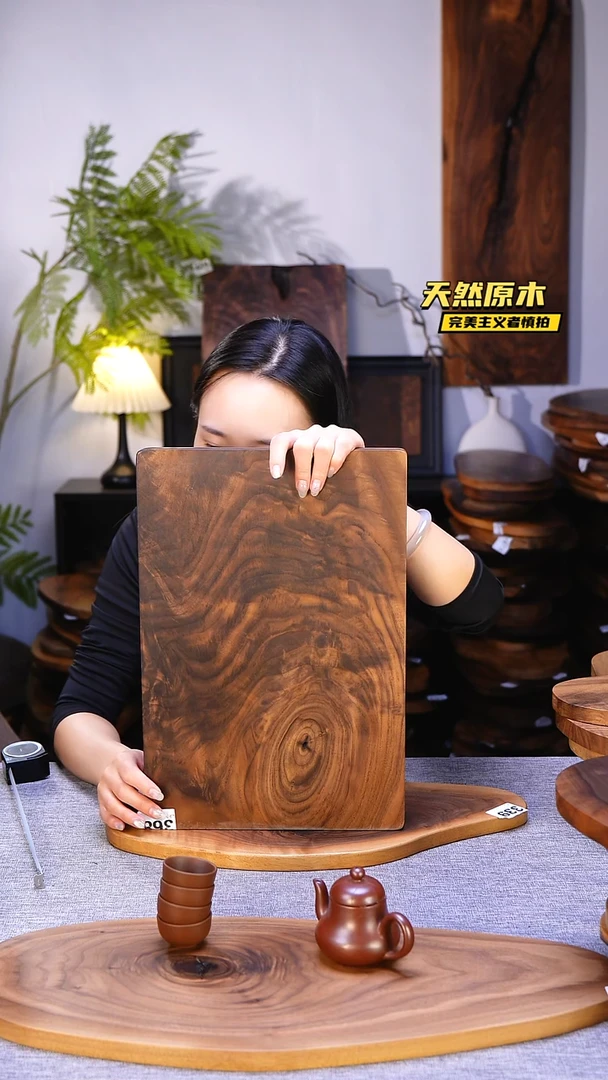 木北美黑胡桃原木.干裂疤结不属于商品质量问题完美主义者慎拍