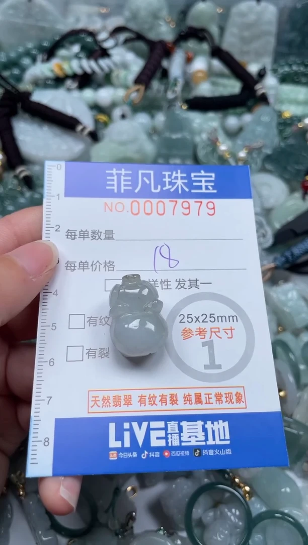 【闪购商品】翡翠颈饰未镶嵌00..7979