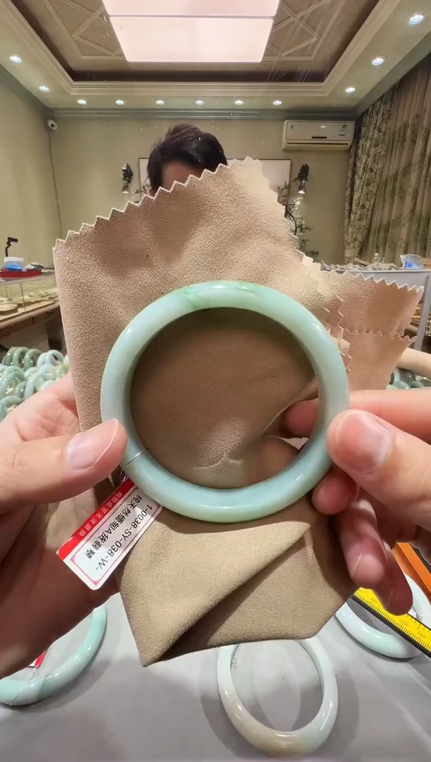 纯天然缅甸A货翡翠手镯59-60mm-38号
