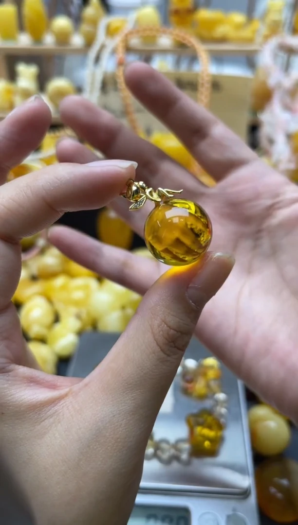 琥珀未镶嵌珠宝奇石049琥珀蜜蜡微瑕