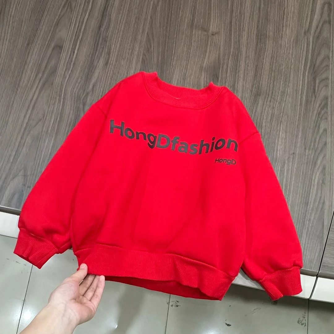 53901高端专享冬季加绒卫衣红色