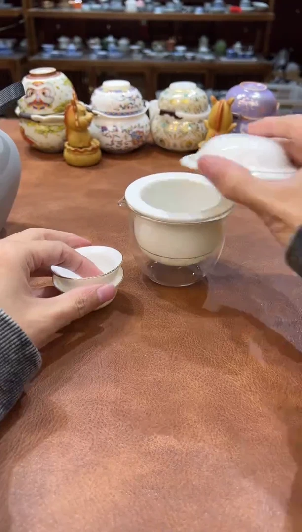 真的很便宜会开片的旅行茶具