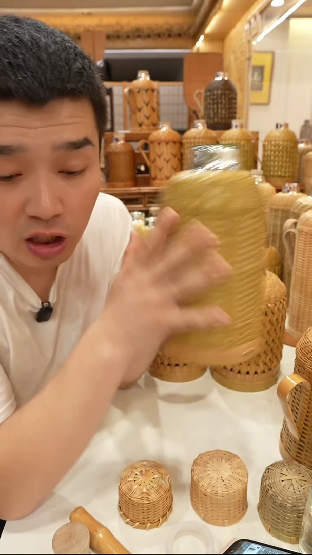 水晶玻璃玉竹精品全青1.6白胆