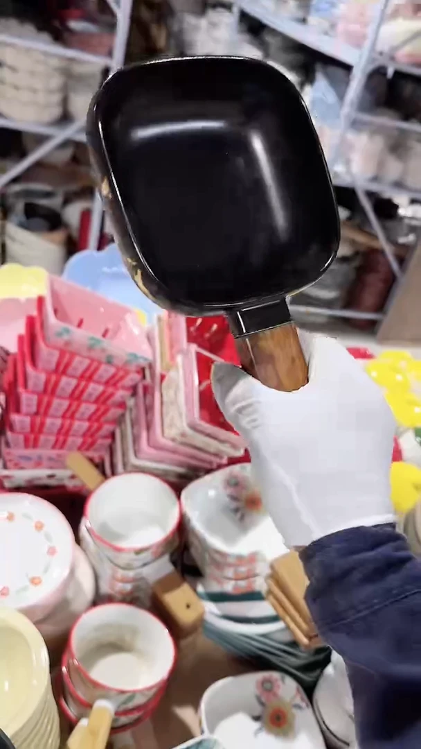 陶瓷孤品方手柄碗微瑕 凑满20元包邮