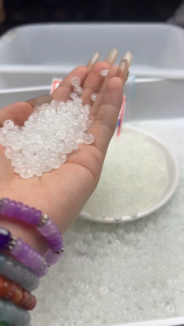 南红玛瑙未镶嵌颈饰w747荔枝冻算盘6*3mm*50颗