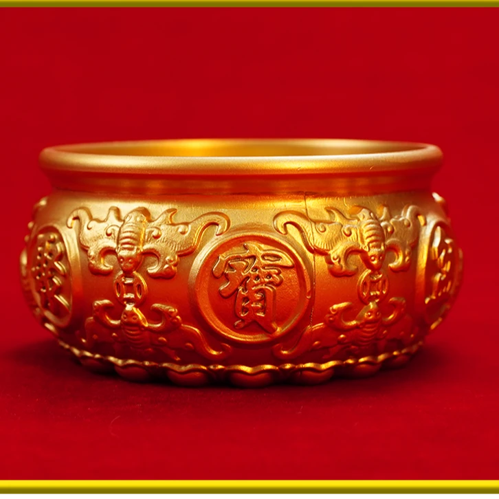 小款聚宝乾坤盆招财进财手工制作摆件