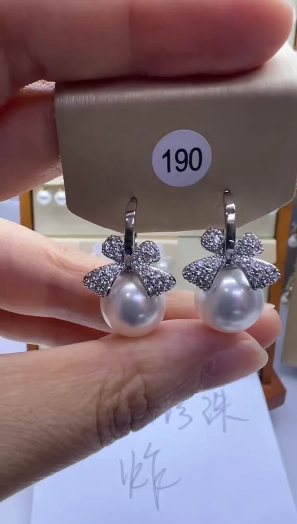 未镶嵌耳饰淡水珍珠190