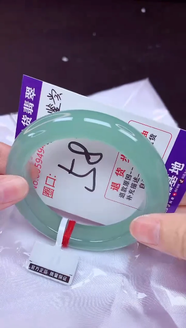 未镶嵌手镯翡翠58（48小时鉴赏期 ）