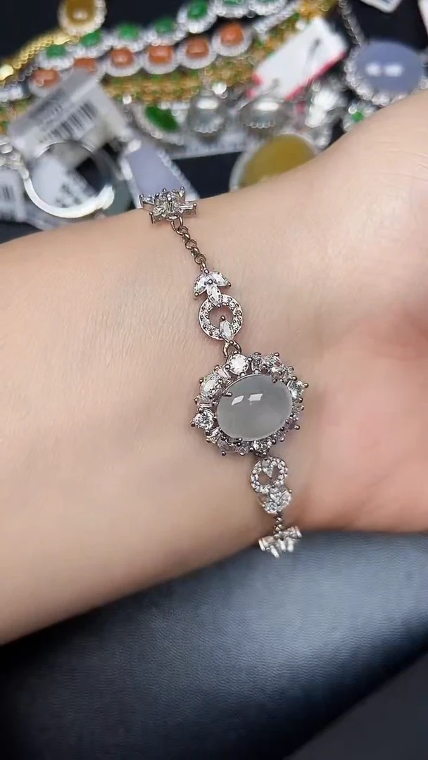 银S925镶嵌戒指翡翠3440