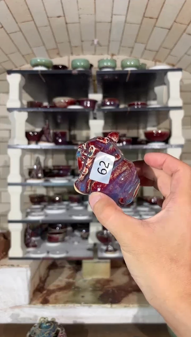 摆件精品窑变钧瓷茶器