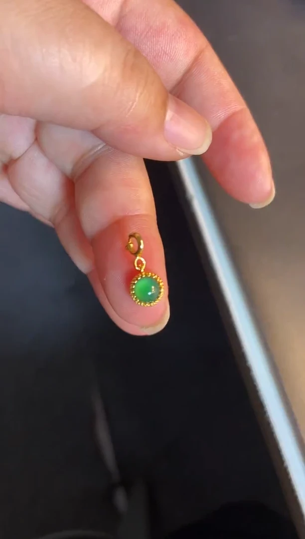 吊坠(不含链)银S925镶嵌翡翠1