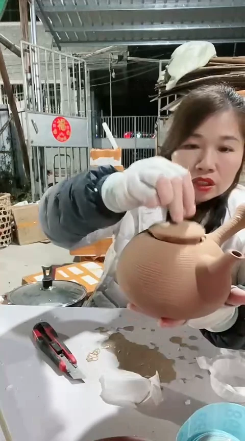 【闪购商品】瑕疵大号紫砂手把壶