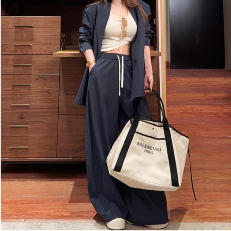 GUIDI GUDI【蓝色彗星】气质百搭时尚休闲裤/黄加蓝 K9530350H