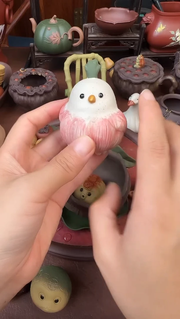 紫砂茶宠紫砂 算鸟