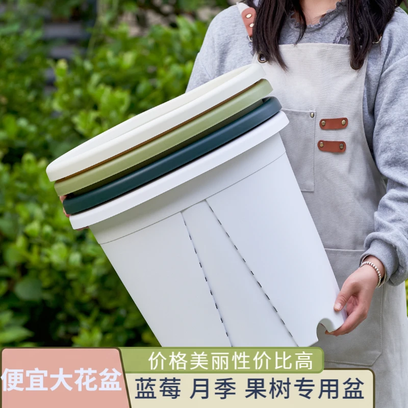 【加厚控根三代】透气树脂青山盆适合月季蓝莓等花卉阳台种植盆