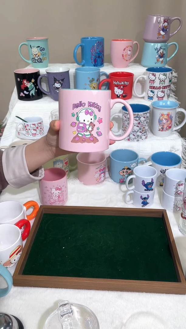 【闪购商品】陶瓷无盖款卡通陶瓷马克杯