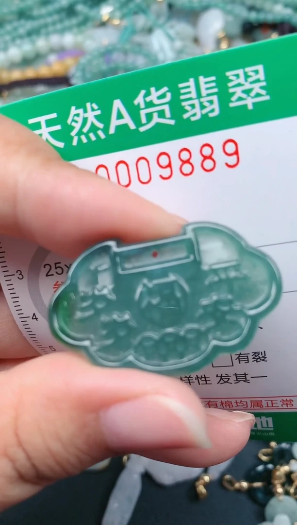 翡翠未镶嵌颈饰.0009889