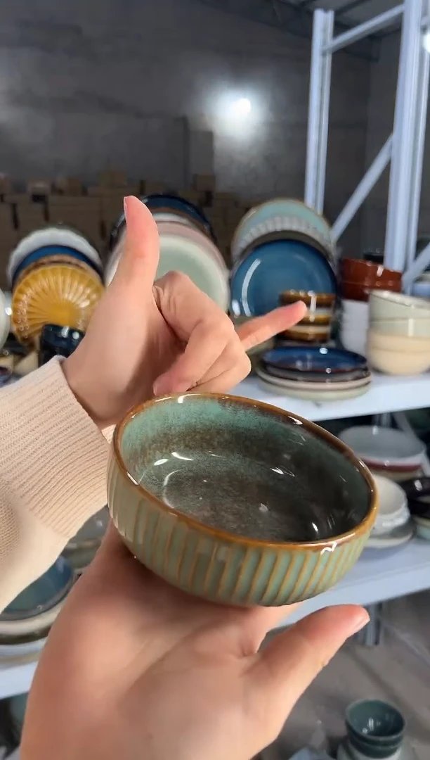 陶瓷外贸尾货瑕疵满20包邮X6米饭碗