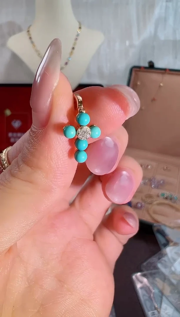 颈饰钻石18K金镶嵌BN17531#-Y#9