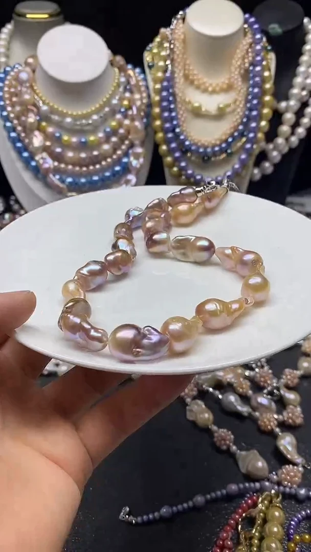 颈饰未镶嵌淡水珍珠多人