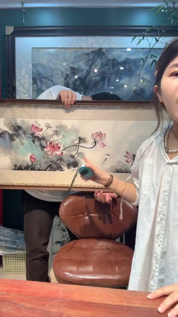 刺绣非遗苏绣手工刺绣精品真丝宋锦荷花