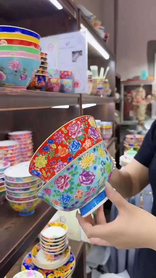 瓷片6英寸面碗2个景德镇陶瓷