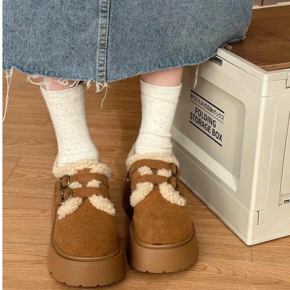 【惠选10级粉丝专属】拉夏贝尔勃肯鞋女款2025年新款时尚百搭休闲鞋