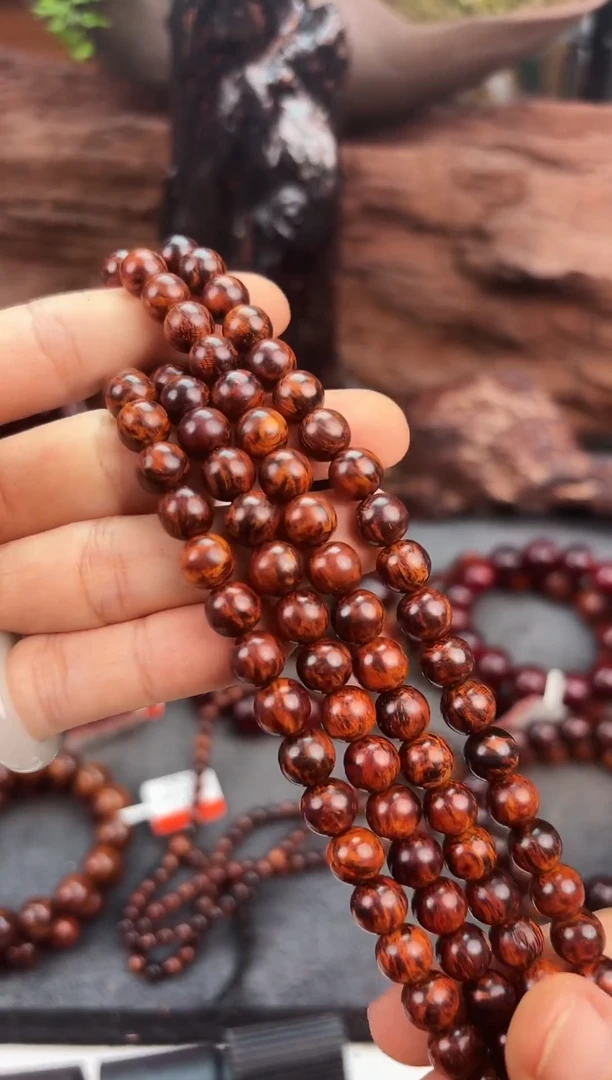 降真香海南红降花梨公0.8*108高货黄油芝麻点香胆多圈