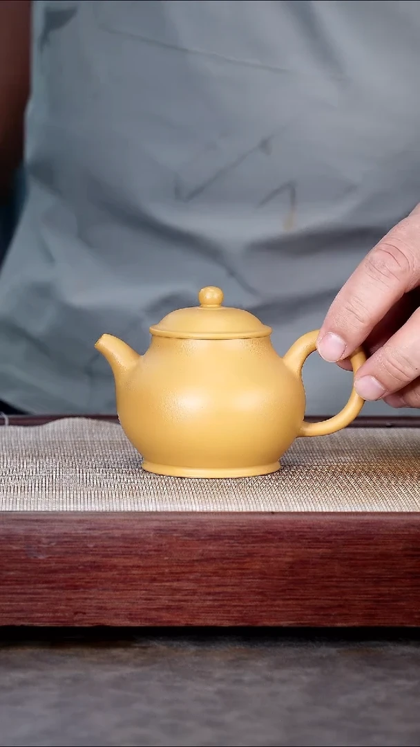茶壶紫砂黄金朱泥高潘壶@@CH01969