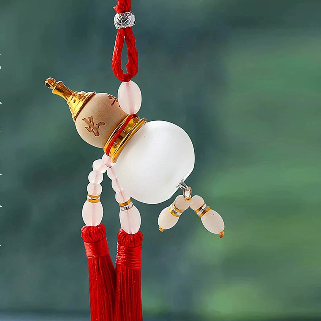 【灵焱阁】高档车载挂件后视镜香水福禄葫芦汽车挂件