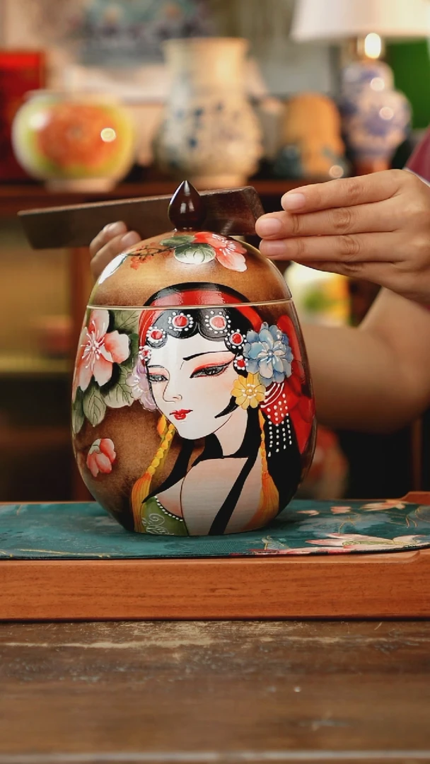 杯景德镇纯手工釉下彩精品茶具水杯