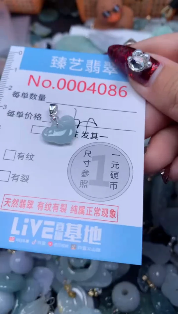 颈饰未镶嵌翡翠4085