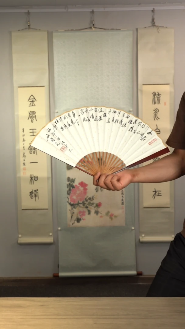 书法吴sy老师 扇面 多字