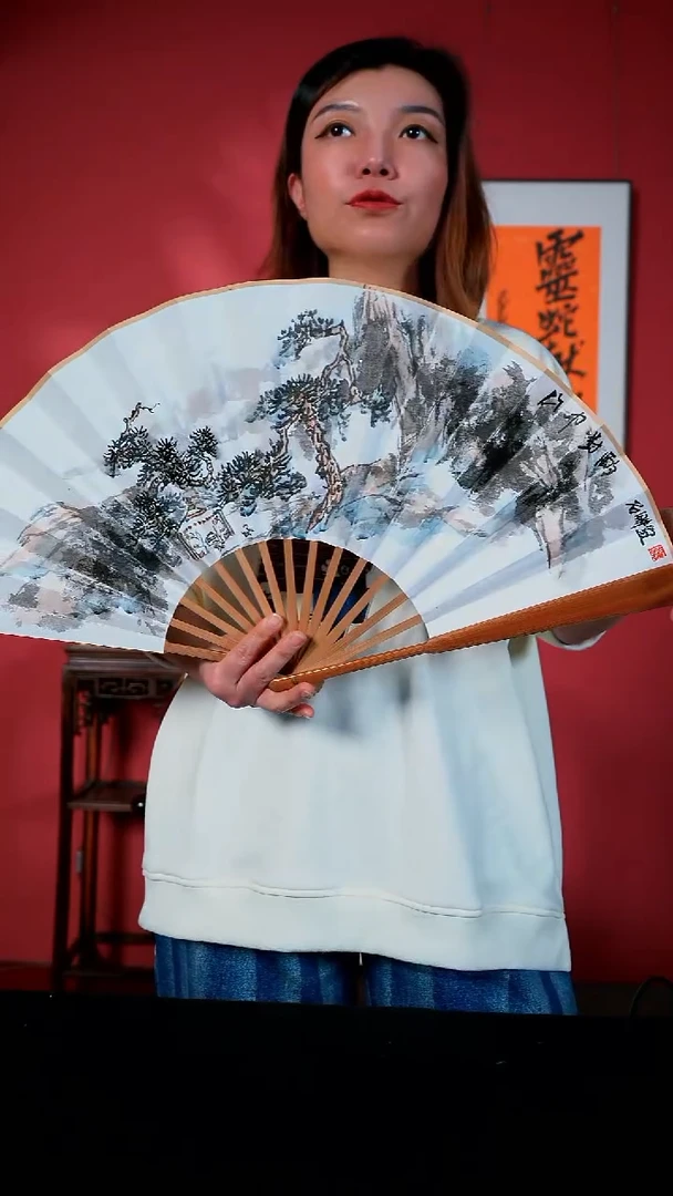 国画一画庐杜大江书画双面折扇