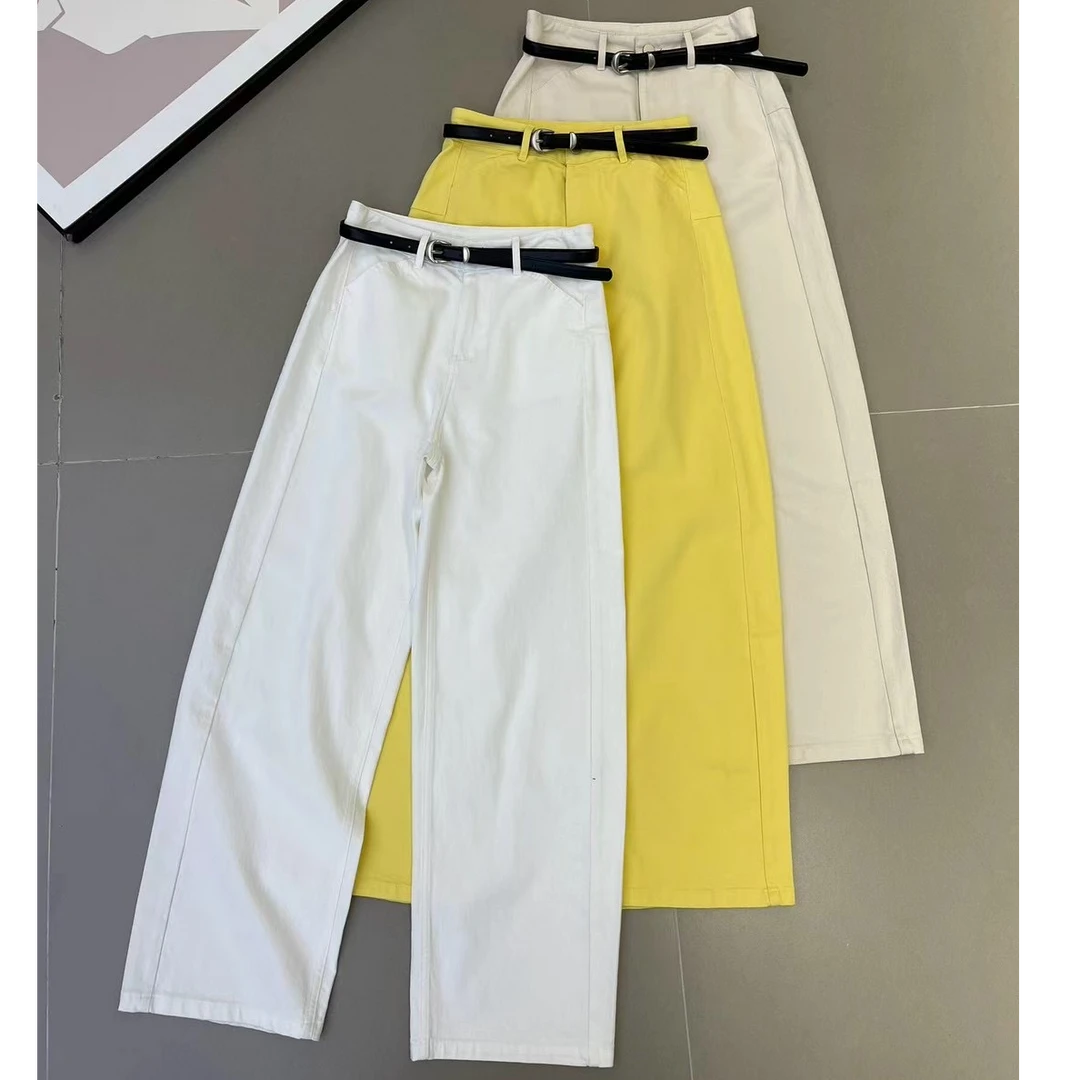 美娅MY 薄料镰刀裤牛仔裤