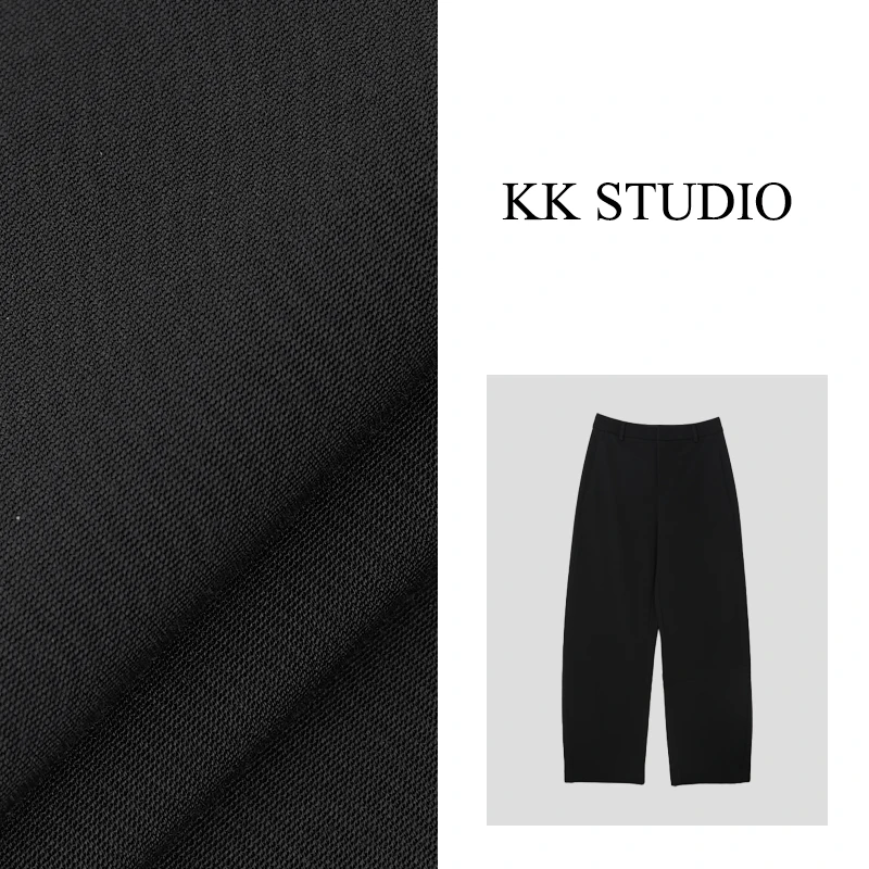 淇老板KK Studio夏季新款薄款大牌感时装显瘦宽松镰刀裤K655