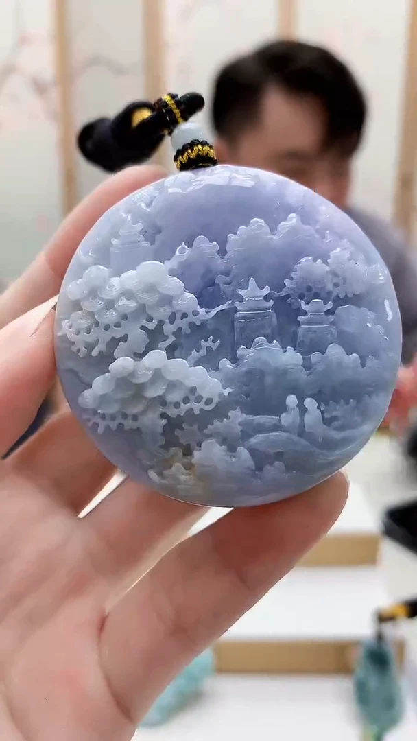 未镶嵌定制翡翠5060ry-毛货挂件38