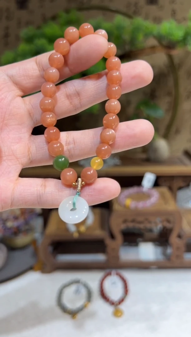 未镶嵌手链长石手饰@@