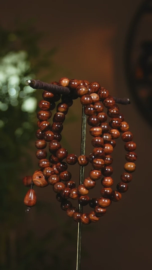 【闪购商品】黄花梨/降香黄檀手串/手链海南黄花梨0.8cm*108