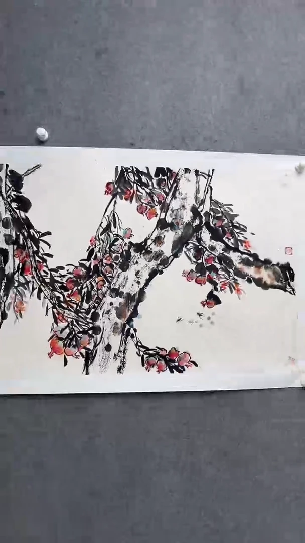 国画李纲-8平尺-花鸟国画-金