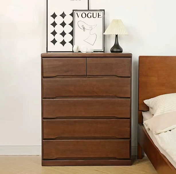 【五层六斗柜】卧室客厅厨房百搭柜实木储物斗柜