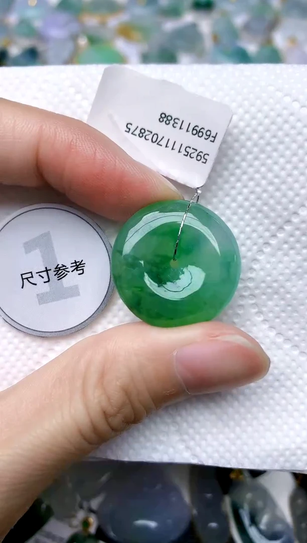 颈饰未镶嵌翡翠天然A货翡翠