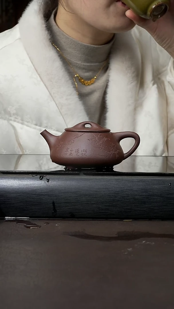 【闪购商品】景舟石瓢 紫泥 170cc 012