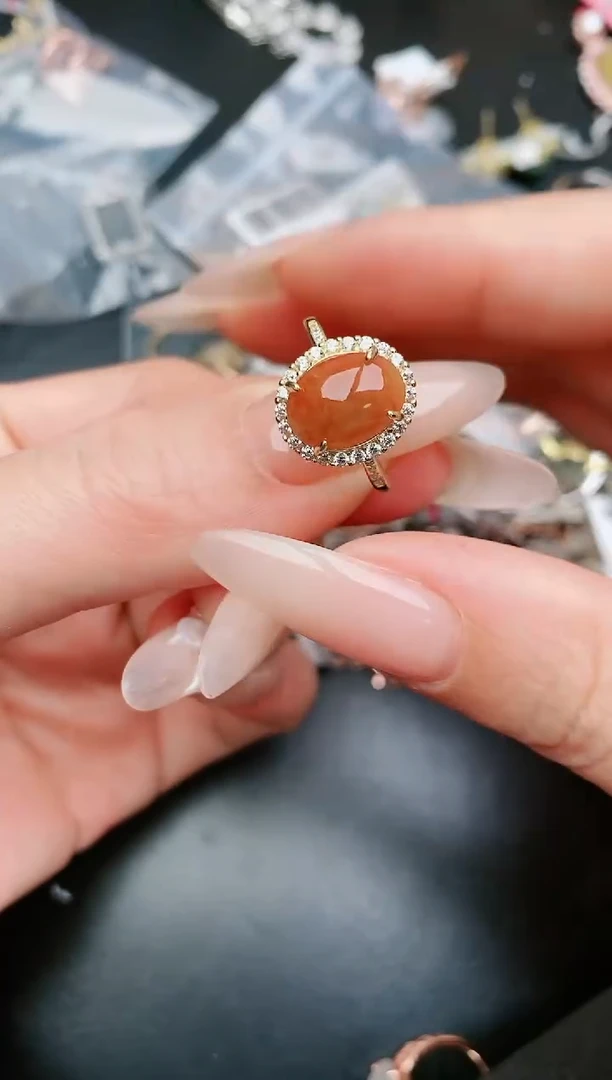 翡翠戒指银S925镶嵌.....