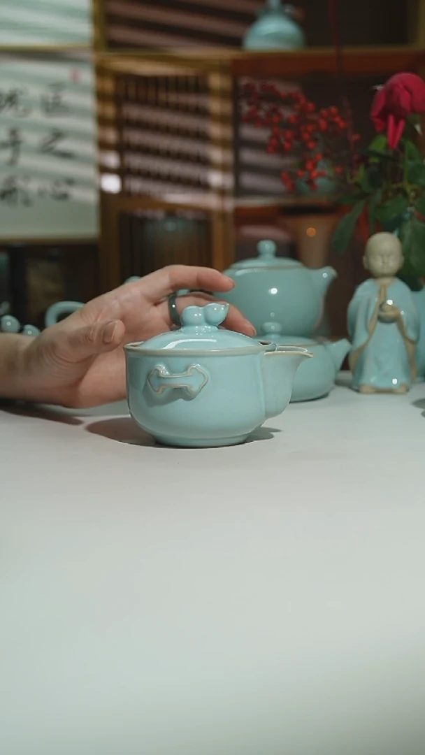 天青珑匠葫芦手抓壶