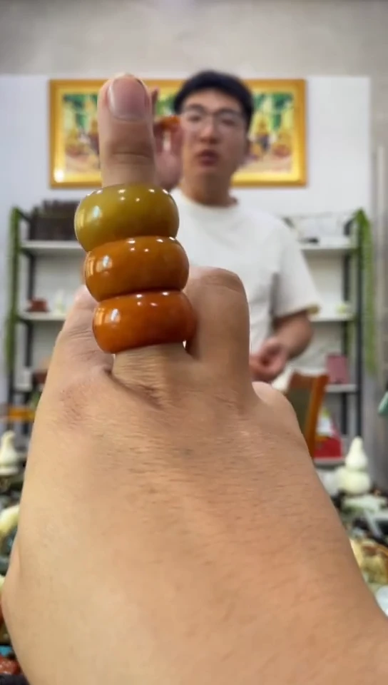 未镶嵌岫玉戒指多样性发货发其中一件