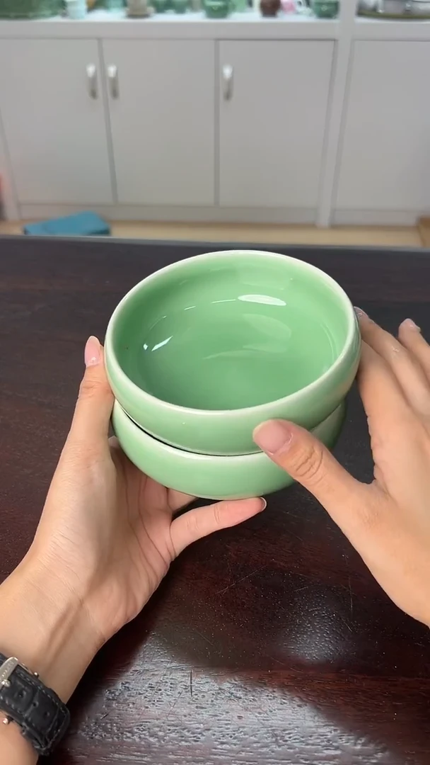 龙泉云间青瓷小米茶器
